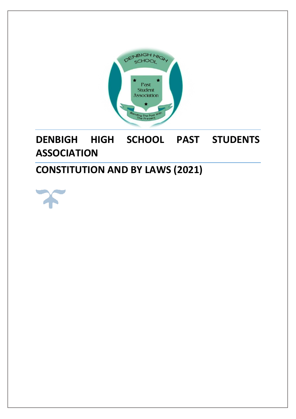 Denbigh High School PSA Constitution page 1