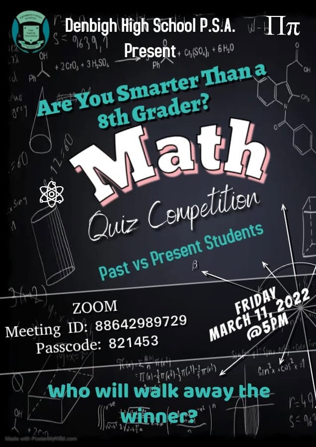 Are You Smarter Than an 8th Grader? Math Quiz Competition
