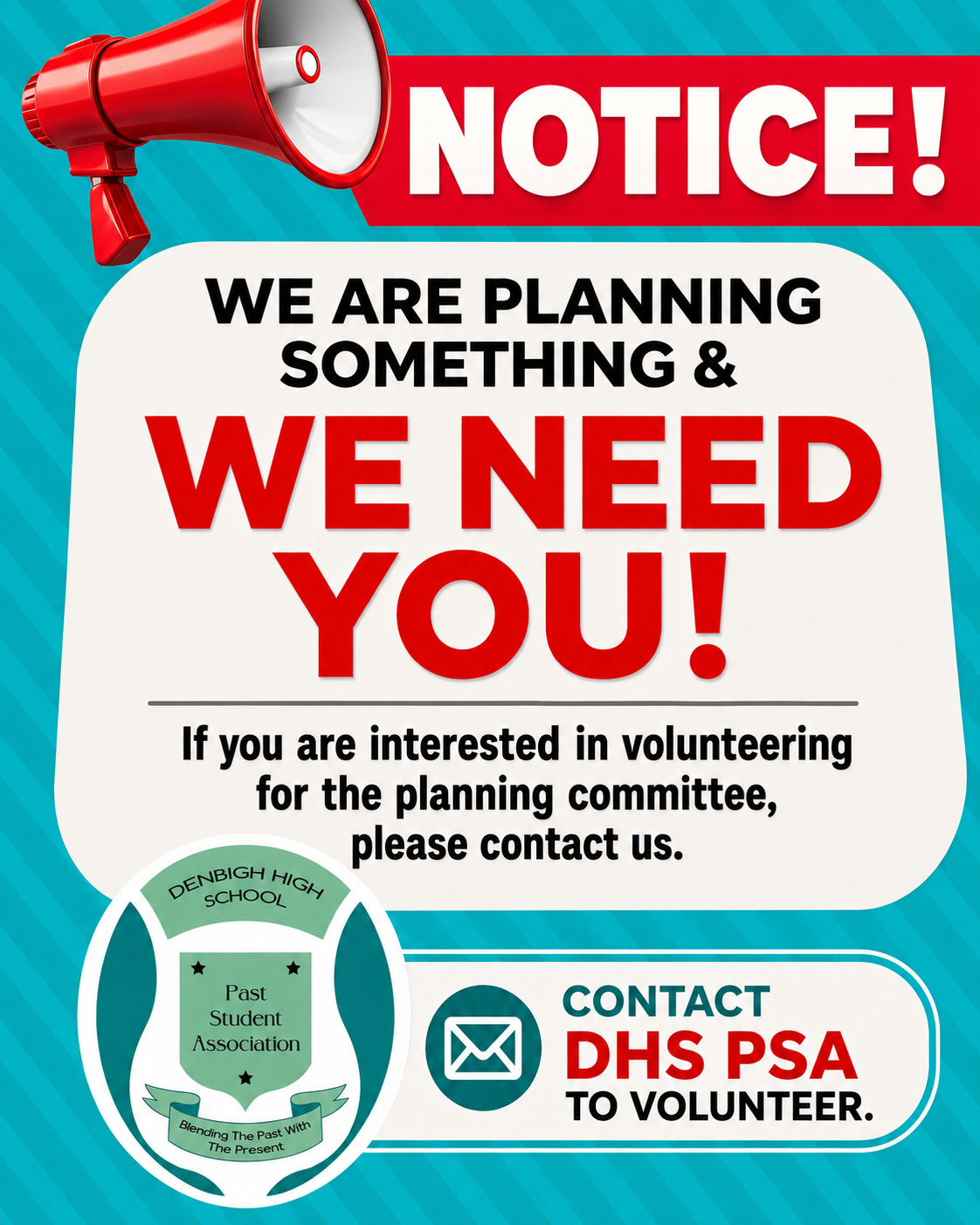 Volunteers Needed for DHS PSA Planning Committee